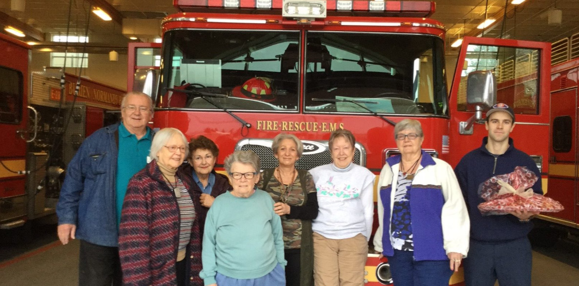 Normandy Park residents visit a fire department